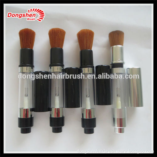 Pump cosmetic powder brush with container,Hair brush with spray pump